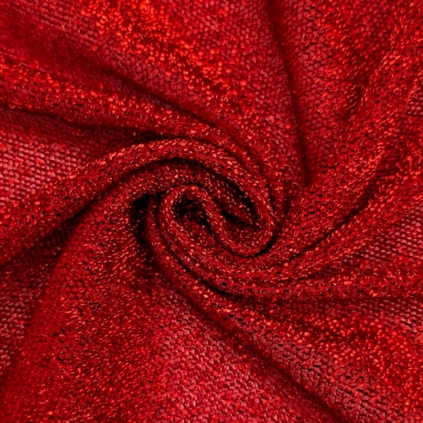 Glitter Fabric RED